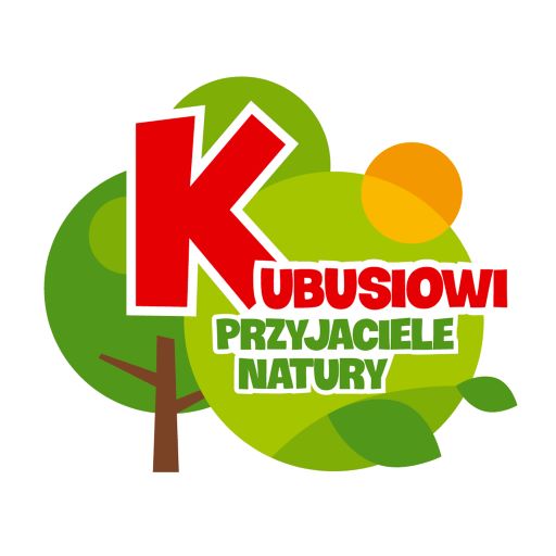 napis Kubusiowi przyjaciele natury na tle zielonych liści